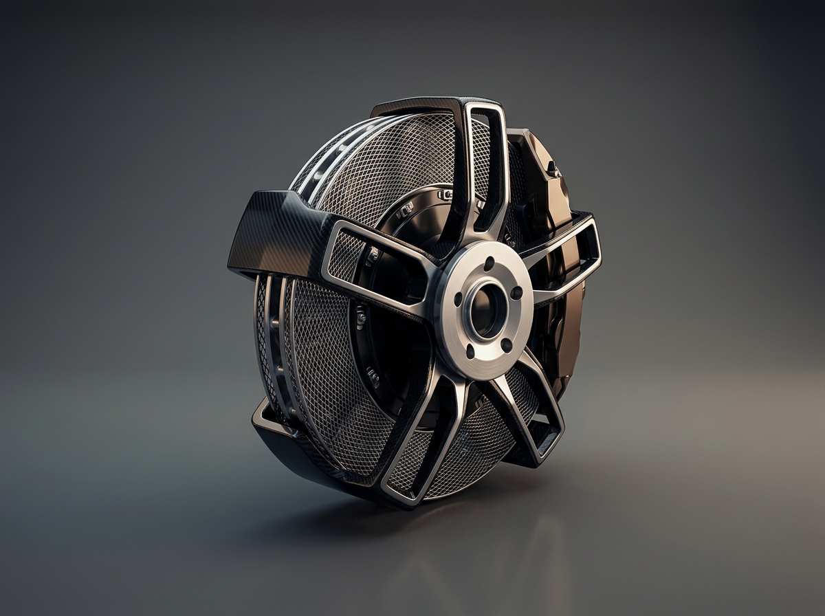 Close-up of high-speed hardware component