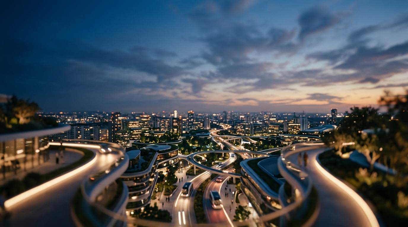 Intelligent vehicular motion tracking in a modern metropolis at twilight