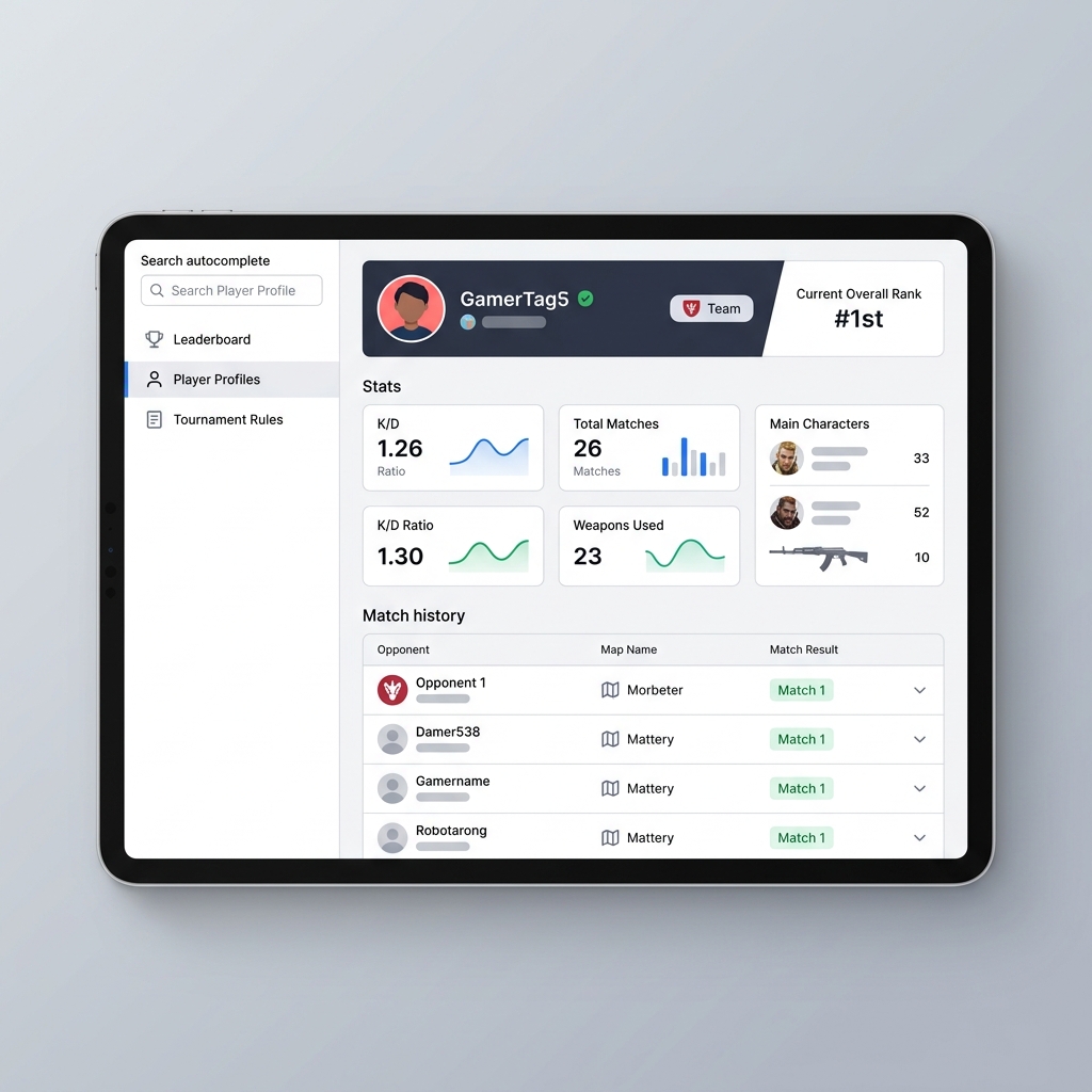 Esports arena telemetry visualization