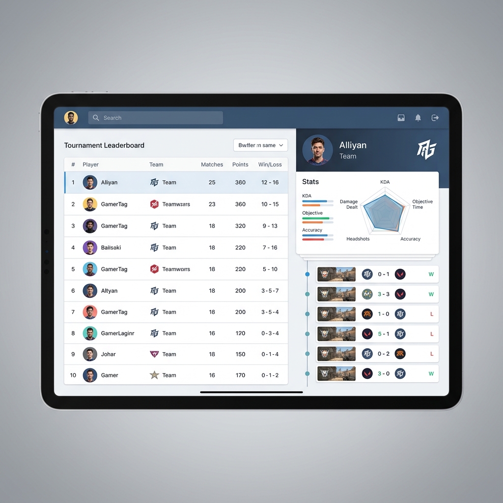 Tournament Arena Screen